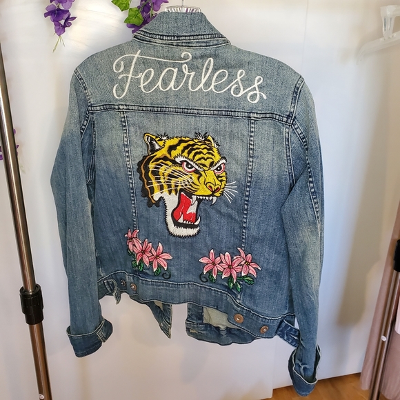 torrid Jackets & Blazers - NWT Torrid Embroidery Floral Denim Jacket